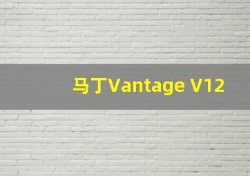 马丁Vantage V12